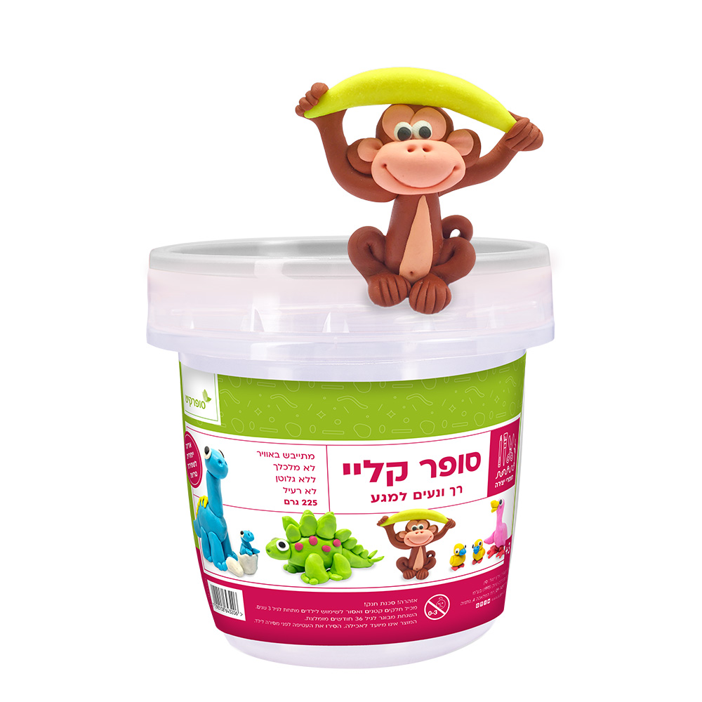 סופר קליי 6 גוונים 225 גר (37.5*6 גרם)