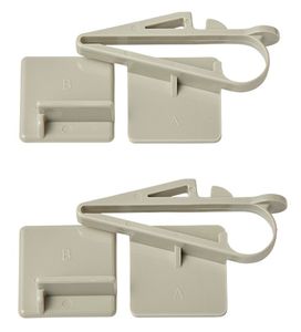 זוג נועלי מגירות עליונות (ללא קדיחה)