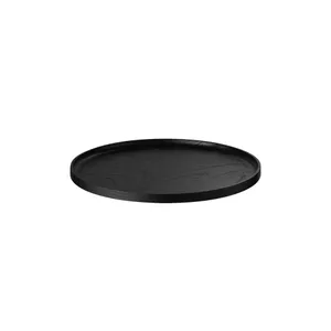 מגש עגול M עץ אלון שחור OKU Serving tray 