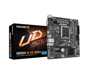 לוח לאינטל דור 12-14 Gigabyte H610M H DDR4 V3 REV1.0 VGA HDMI