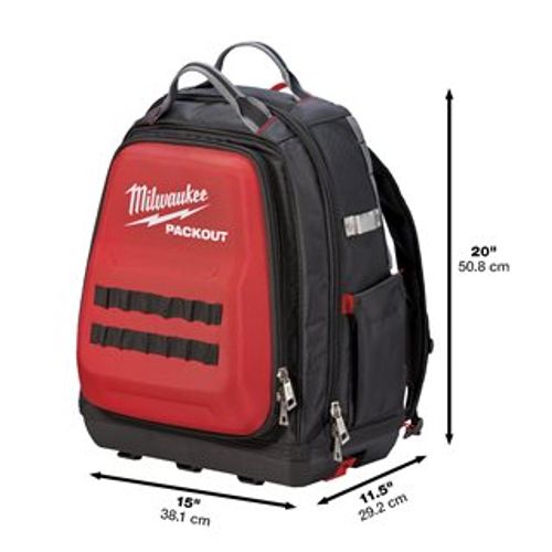 תיק גב PACKOUT מודולרי MILWAUKEE | ארגון מושלם לכל הכלים | אטלס טולס