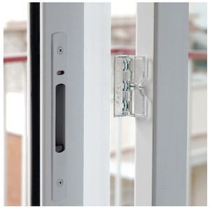 זוג נועלים לדלתות וחלונות הזזה בהדבקה (ללא קדיחה)