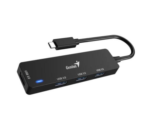 מפצל ה-USB Type-C של Genius, המציע ארבע יציאות USB 3.0 Type-A