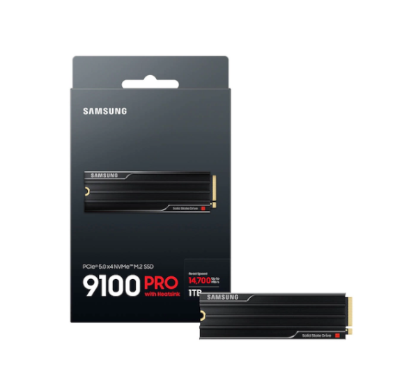 דיסק פנימי Samsung 9100 PRO W Heatsink 4TB Gen5 M.2 NVME 2.0