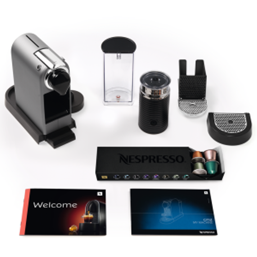 מכונת קפה נספרסו NESPRESSO Citiz And Milk בצבע כסוף דגם C123