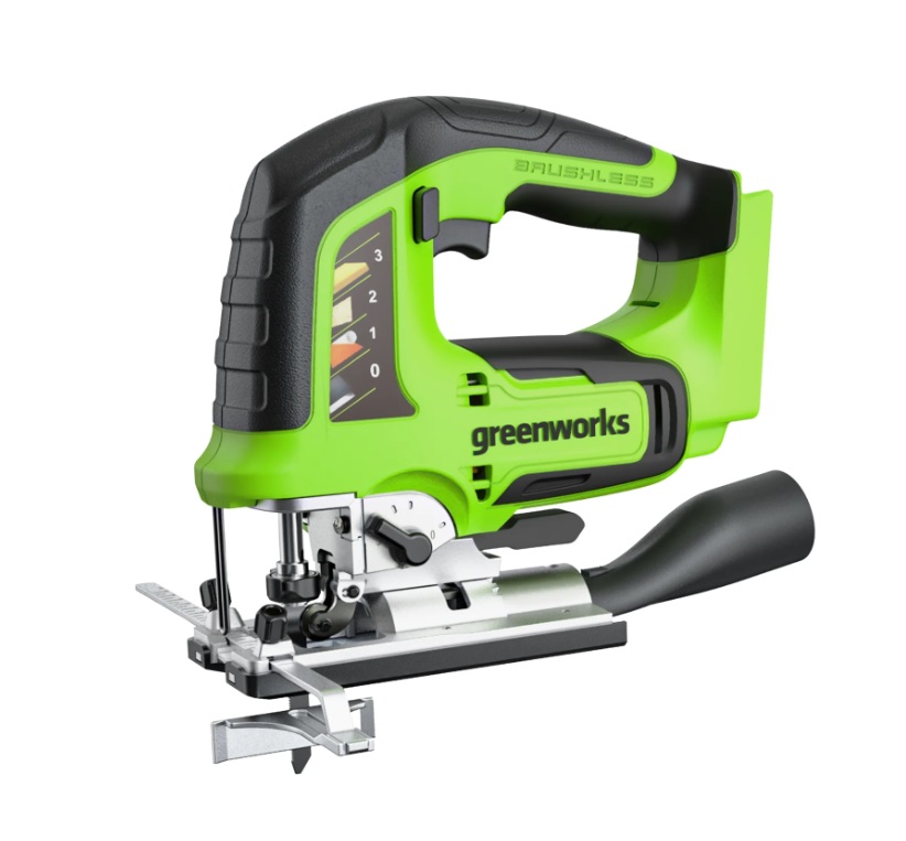 מסור אנכי נטען בראשלס 24V (גוף בלבד) GREENWORKS 99576-2
