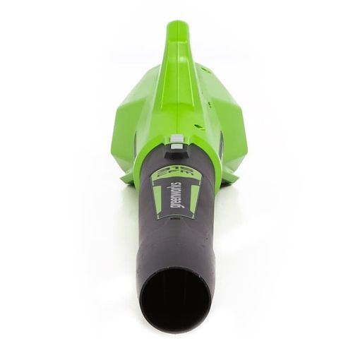 מפוח עלים GREENWORKS GEN2 24V דגם 99506-9 קומפקטי וקל משקל עם בקרת מהירות כפולה לשימוש ביתי
