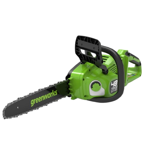 מסור שרשרת נטען 48V Brushless להב 36 ס"מ סט מלא - 48V דגם 995013 GREENWORKS