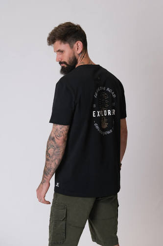 Cotton print 25 T-shirt /Black