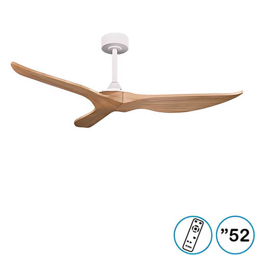 מאוורר תקרה 52″ טרינטי כנפיים עץ אמיתי DC שלט NORTHER TRINITY