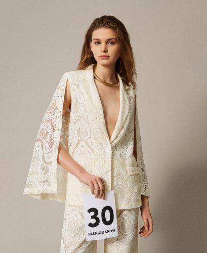 'Procida' macramé lace blazer