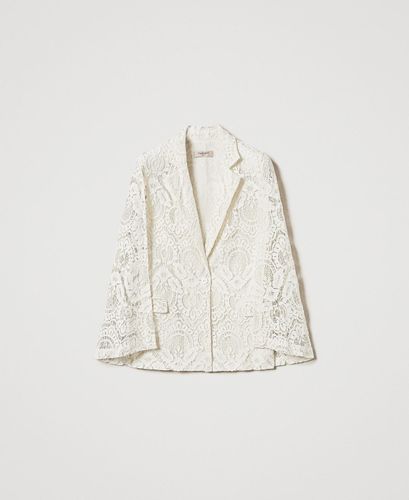 'Procida' macramé lace blazer