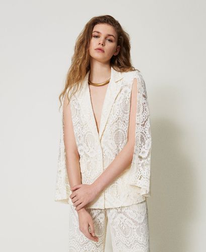 'Procida' macramé lace blazer