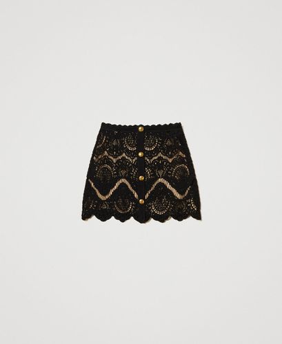 Crochet miniskirt
