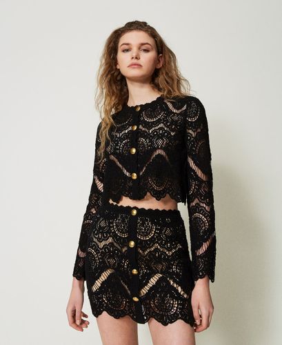 Crochet miniskirt