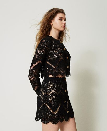 Crochet miniskirt