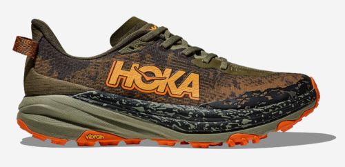 נעלי ספורט גברים SPEEDGOAT 6 WIDE זית/כתום - HOKA
