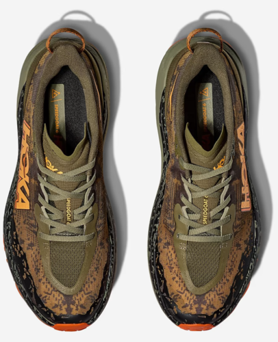 נעלי ספורט גברים SPEEDGOAT 6 WIDE זית/כתום - HOKA