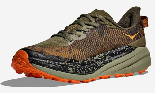 נעלי ספורט גברים SPEEDGOAT 6 WIDE זית/כתום - HOKA