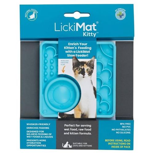 ליקי מט LickiMat קיטי משטח ליקוק לחתול גור בצורת ריבוע