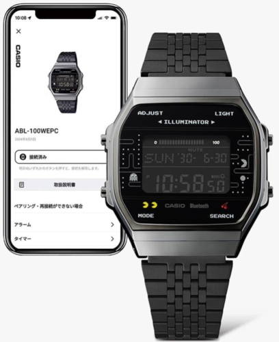 CASIO ABL-100WEPC-1B מהדורה פקמן מוגבלת בלוטוס ומד צעדים מלאי קטן מהרו להזמין 