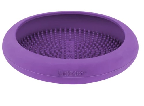 ליקי מט LickiMat קערת ליקוק UFO בצבע סגול