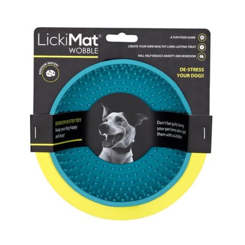 ליקי מט LickiMat קערת ליקוק Wobble בצבע טורקיז