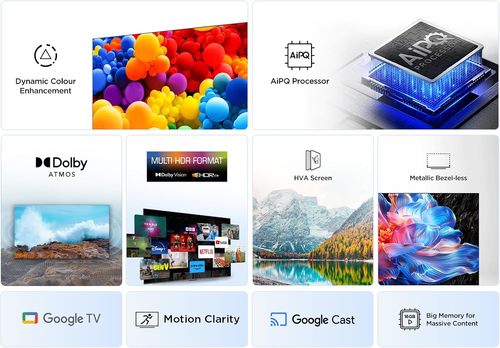 טלוויזיה חכמה TCL 55'' 4K UHD TCL 55V6C  