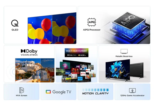 טלוויזיה חכמה TCL 65 Inch Smart P7K-QLED