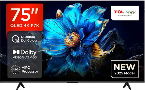 טלוויזיה חכמה TCL 75 Inch Smart P7K-QLED