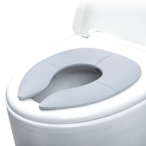 מקטין אסלה מתקפל נייד עם שק נשיאה מבד - ורוד