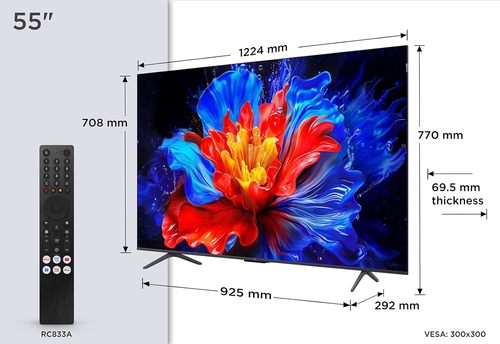 טלוויזיה חכמה TCL 55 Inch Smart 55P8K QLED