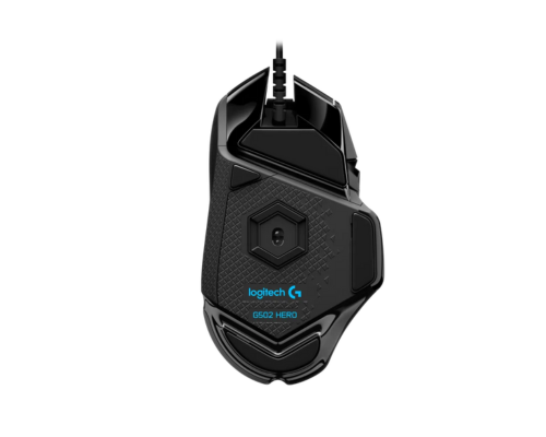 עכבר הגיימינג Logitech G502 HERO מלמטה - גלגלת