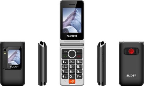 טלפון סלולרי למבוגרים SLIDER W80 4G - צבע שחור - שנה אחריות יבואן רשמי
