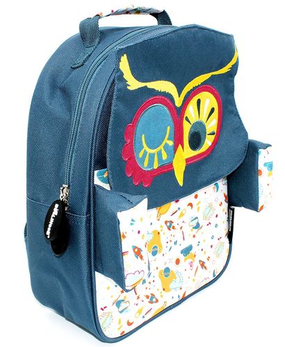 תיק גן עם גב מנדף זיעה מסדרת החיות החביבות - ינשוף חצוף 