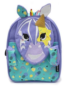 תיק גן עם גב מנדף זיעה מסדרת החיות החביבות - זברה בפיג