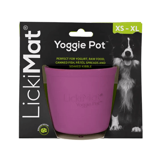 ליקי מט LickiMat קערת ליקוק עמוקה Yoggie Pot בצבע סגול