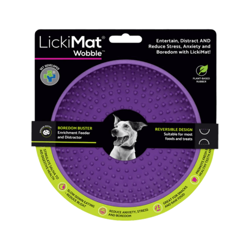 ליקי מט LickiMat קערת ליקוק Wobble בצבע סגול