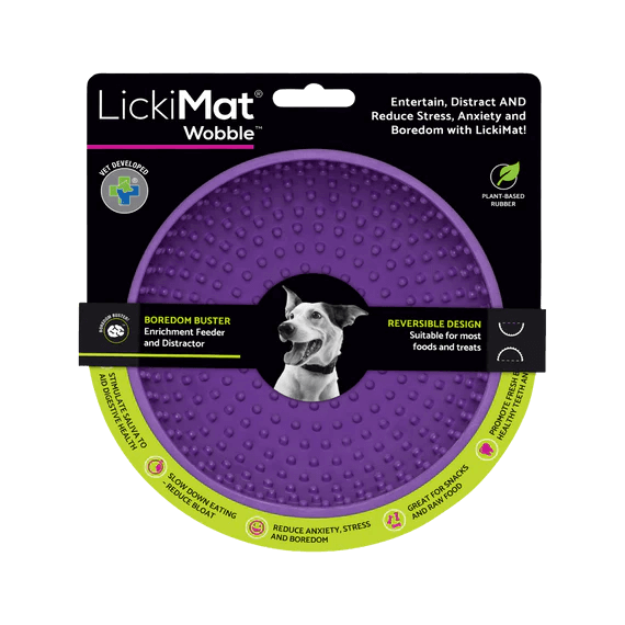 ליקי מט LickiMat קערת ליקוק Wobble בצבע סגול