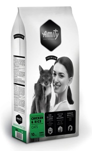 Amity אמיתי עוף ואורז 10 ק"ג לחתולים