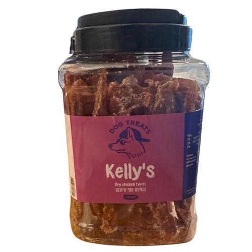 קליס Kelly's חטיף לכלב בצנצנת טוויסט עוף מיובש 400 גרם