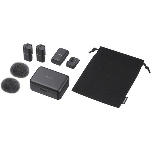 Sony ECM-W3 מערכת מיקרופון סטרימינג אלחוטית עם משדר למצלמה