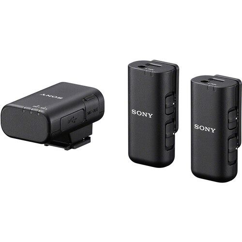 Sony ECM-W3 מערכת מיקרופון סטרימינג אלחוטית עם משדר למצלמה