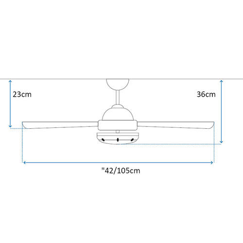 WH לבן WIFI 28W CCT 42 שלט+תאורה