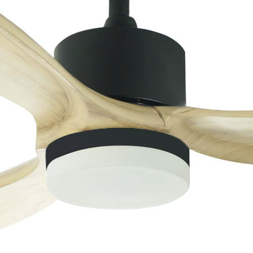 NORTHER 42 שחור+עץ עם תאורה שלט WIFI DC SWAN מאוורר תקרה