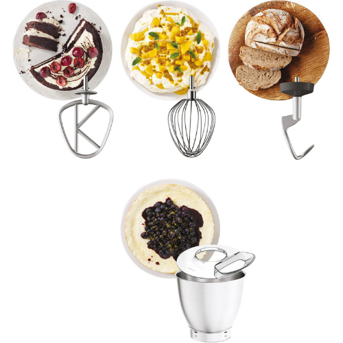 מיקסר קנווד 7 ליטר עם משקל מובנה Kenwood Titanium Chef Baker XL KVL65.001WH