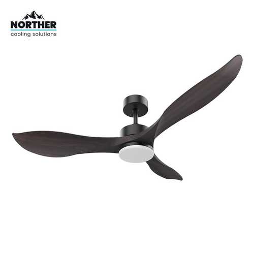NORTHER CCT 18 שחור+עץ 3 כנפיים ''53+שלטW VITA מאוורר תקרה