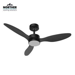 NORTHER 24 שחורW CCT 42 +שלט ולד" VERMONT מאוורר תקרה