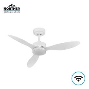 NORTHER WiFi 24 לבןW CCT 42+שלט לד" VERMONT מאוורר תקרה