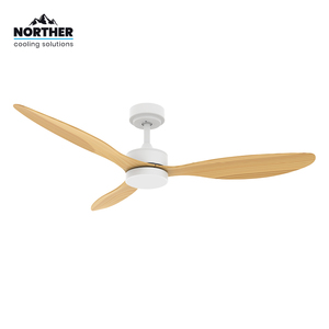NORTHER 24 לבן+עץW CCT 52 +שלט ולד" VERMONT מאוורר תקרה